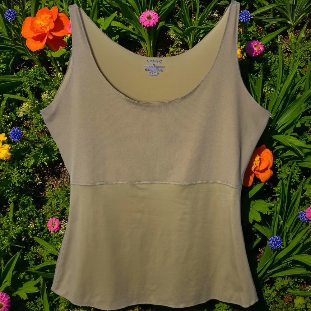Spanx Tan‎ Slimming Shapewear Tank Going Out Special Occasion XL